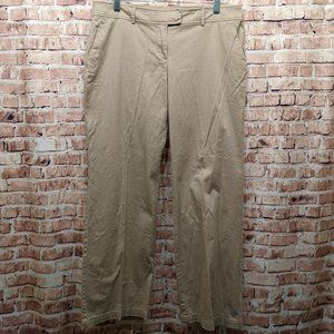 New York & Company Pants Cotton Trousers Tan Size 12 Petite